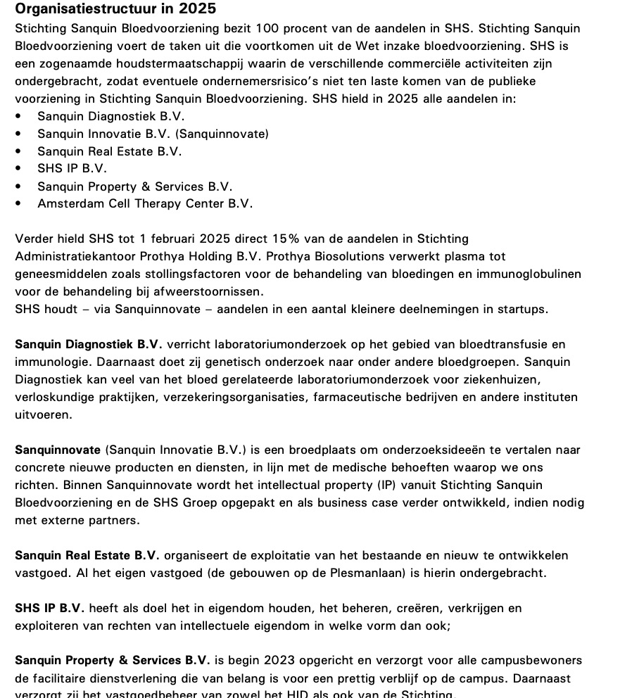 Kerstboom BV's Sanquin